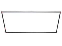 Photofex frame 39x72" (98x196cm) con tela plateada/blanca