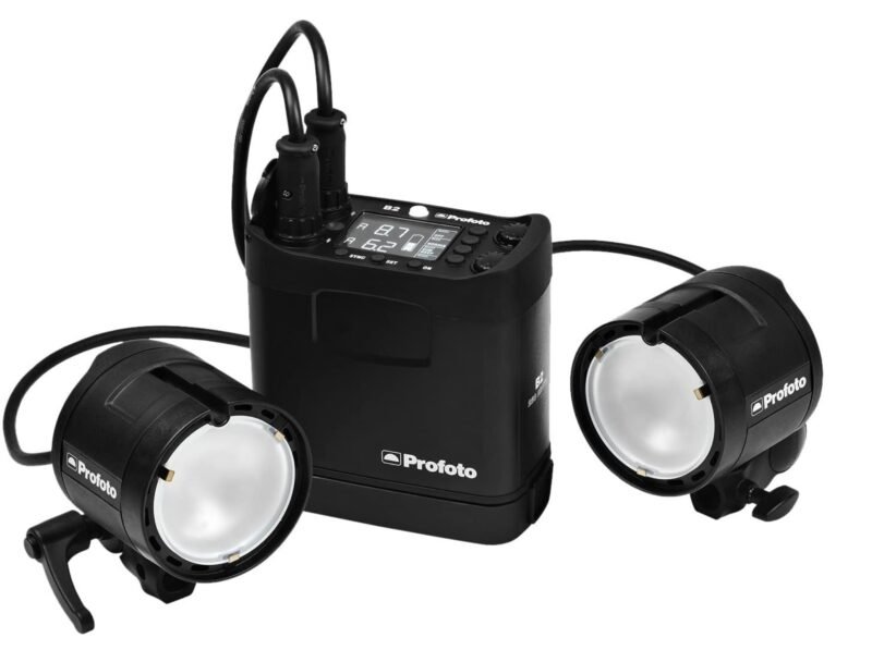 Profoto B2 250 Air Location kit con 2 cabezas, grid y pila adicional