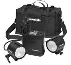 Profoto B2 location kit con 2 cabezas, bateria y cargadores