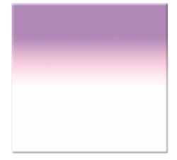 Optical filter 4x4" gradient transparent pink