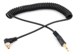 Pocketwizard adaptador 1/8" 3.5mm mono a conector flash PC masculino